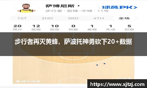 步行者再灭黄蜂，萨波托神勇砍下20+数据